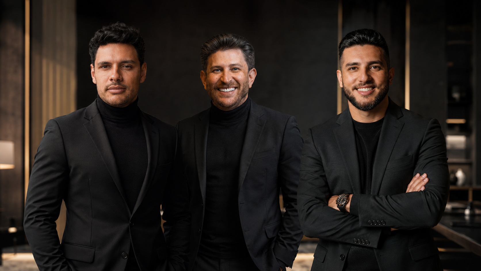 Empresário sob holofote em quadra de basquete