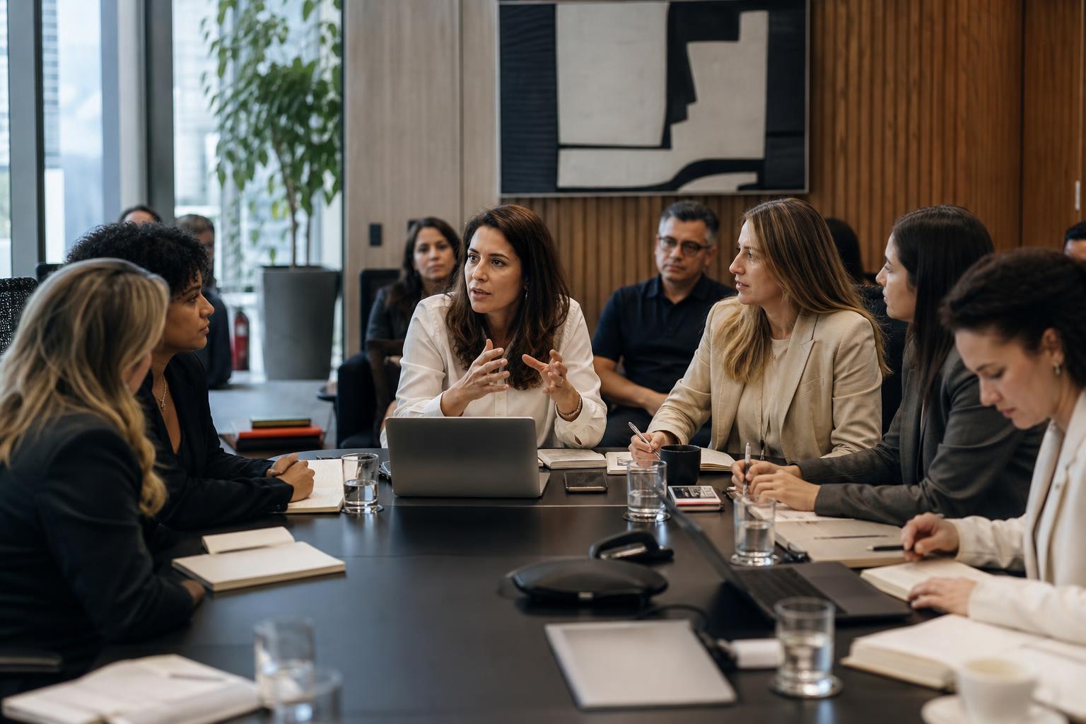 Mastermind MVP com empresárias e empresários em sessão estratégica